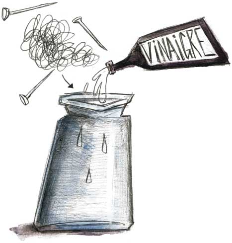 Making iron acetate