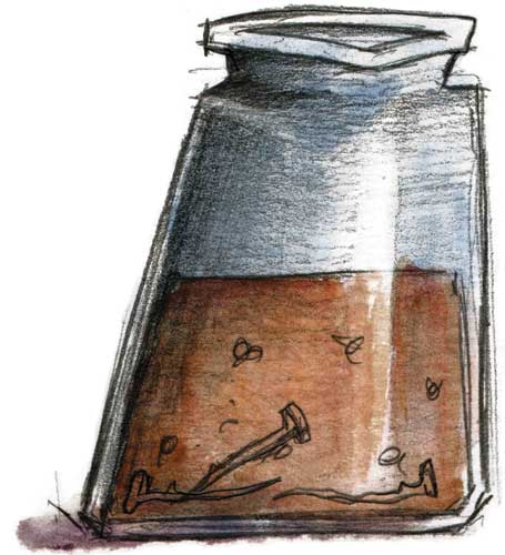 Making iron acetate