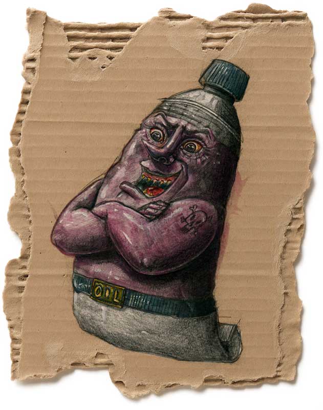 Oil paint – illustration by Julien Guinet